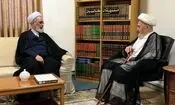 آیت الله اعرافی با حضرت آیت الله سبحانی دیدار کرد
