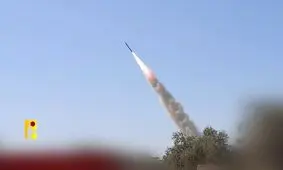 مقابله حزب الله با یک جنگنده اسرائیلی در جنوب لبنان

