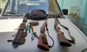 دستگیری چهار شکارچی غیر مجاز در غرب هرمزگان