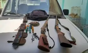 دستگیری چهار شکارچی غیر مجاز در غرب هرمزگان