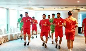 تمرین سبک ملی پوشان در صبح بازی با هنگ کنگ