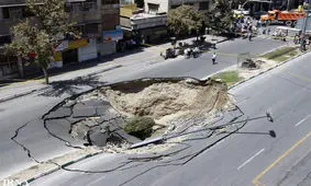 ویدیویی دیگر از فروریزش در اصفهان