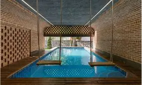 معماری خاص ویلای رباعی در روستای مرق کاشان/ تصاویر