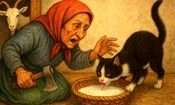 حکایت پیرزن و گربه دم بریده اش/ گربه ای که به دنبال دم گمشده اش سفری پر ماجرا را آغاز کرد