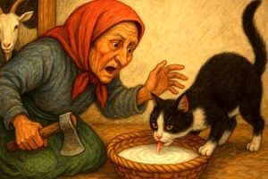 حکایت پیرزن و گربه دم بریده اش/ گربه ای که به دنبال دم گمشده اش سفری پر ماجرا را آغاز کرد