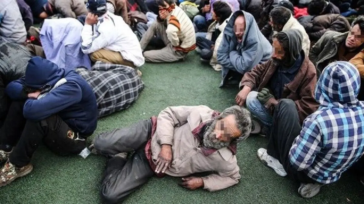 نیمی از معتادان متجاهر در تهران خانواده‌ای ندارند
