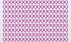 تست هوش/ اگر ضریب هوشی شما بالای ۱۴۰ است، حرف «O» را در بین حروف «Q» پیدا کنید