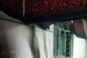 حمله به مسجد امام هادی (ع) خرم‌آباد/ عکس
