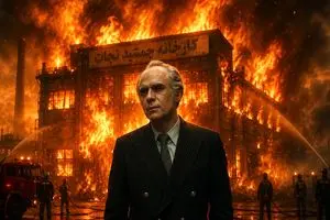 پشت‌صحنه آتش‌سوزی کارخانه جمشید نجات در سریال محبوب «تاسیان»/ ویدئو