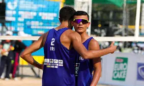 دومین قهرمانی تیم نوجوانان ایران در والیبال ساحلی آسیا

