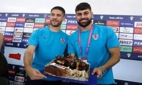 جشن کرواسی در آخرین کنفرانس مطبوعاتی قطر/ سورپرایز کروات ها برای خبرنگاران