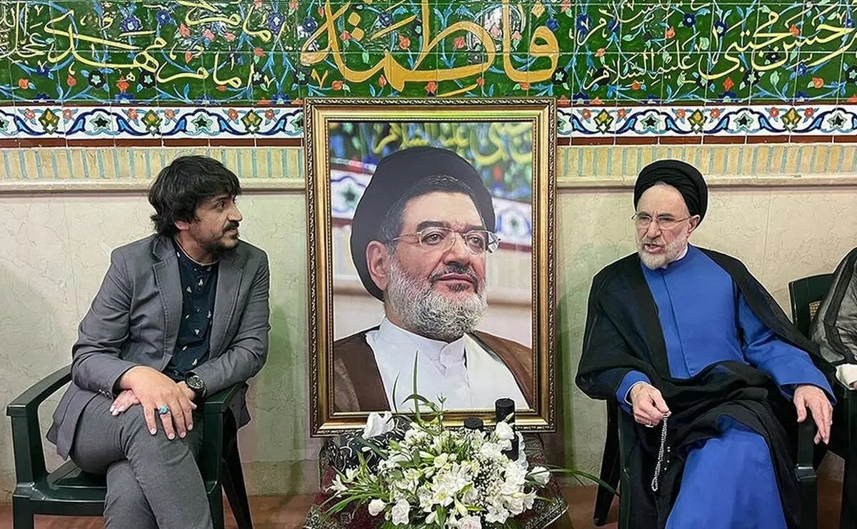سید محمد خاتمی در پاسداشت مرحوم سید علی اکبر محتشمی‌پور/ عکس

