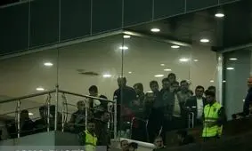 تماشاگران خاص در بازی فولاد و پرسپولیس!

