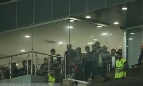 تماشاگران خاص در بازی فولاد و پرسپولیس!


