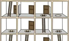 تست هوش/ مسیر درست رسیدن به پشت بام را در 5 ثانیه پیدا کنید؟