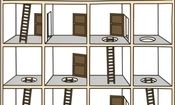 تست هوش/ مسیر درست رسیدن به پشت بام را در 5 ثانیه پیدا کنید؟