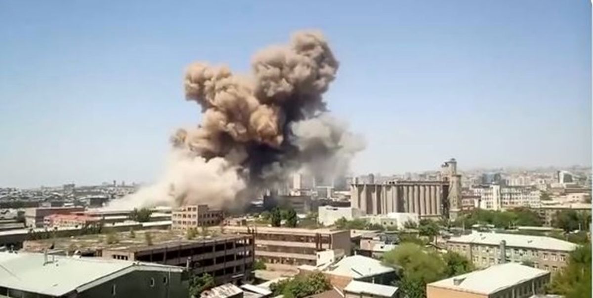 وقوع انفجار مهیب در  پایتخت ارمنستان با یک کشته و 20 مجروح/ ویدئو

