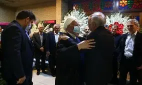 از روحانی و ظریف تا وحیدی در مراسم ختم برادر علی اکبر صالحی/ عکس
