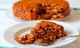 طرز تهیه ماکارونی فرمی پروانه ای با سویا ساده و لذیذ