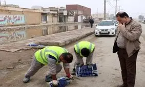 استفاده از آسفالت سرد در لکه‌گیری و بهسازی معابر سطح شهر اهواز