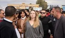 آنجلینا جولی در مرز غزه