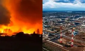 حمله پهپادی اوکراین به پالایشگاه نفت «ولگوگراد» روسیه

