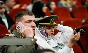 تصاویری جالب از مراسم ازدواج افسران ارتش؛ کلاه ارتش سر عروس خانم