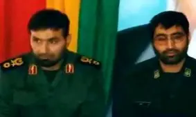 شهید طهرانی‌مقدم‌ و شهید باقری فرمانده موشکی سپاه، در حال آماده‌سازی پرتاب موشک در دهه 60/ عکس