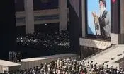گزارشی تصویری از اقامه نماز بر پیکر مطهر رهبر شهید
