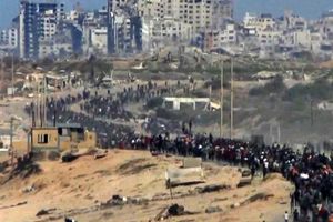 آغاز بازگشت آوارگان فلسطینی به شهر غزه و شمال آن پس از اجرای آتشبس/ ویدئو