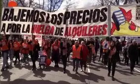 مردم اسپانیا در اعتراض به بحران مسکن به خیابان‌ها آمدند/ ویدئو