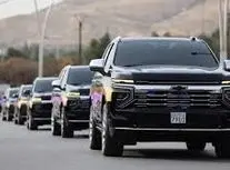 قدرت‌نمایی پلیس سوریه با ماشین‌های جدید/ ویدئو