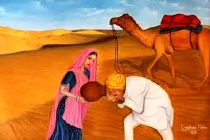 داستان اعرابی ساده دل و مشک آب بهشتی/ اعرابیِ ساده‌دل که آبِ کویری را آب کوثر پنداشت