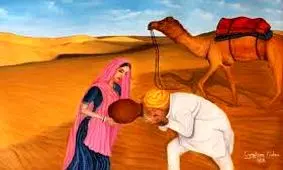 داستان اعرابی ساده دل و مشک آب بهشتی/ اعرابیِ ساده‌دل که آبِ کویری را آب کوثر پنداشت 