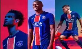 رونمایی از پیراهن پی‌اس‌جی: بدون امباپه/ تصاویر