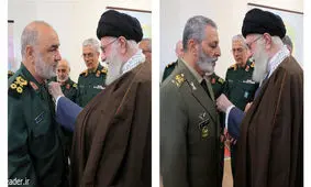 اعطای نشان فتح به فرماندهان کل ارتش و سپاه

