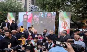 حضور پزشکیان در مراسم گرامیداشت شهدای خردسال حمله رژیم صهیونیستی