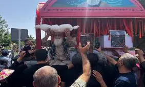 تشییع نوزاد شهید در اصفهان