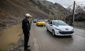 جاده چالوس به سمت استان مازندران، یکطرفه شد

