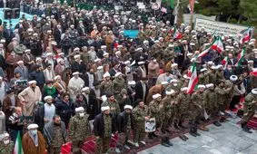 اجتماع بزرگ میثاق با ولایت در مدرسه فیضیه قم/ عکس
