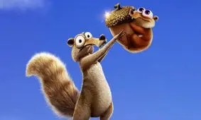 سنجاب «عصر یخبندان» بالاخره به خواسته‌اش رسید/ ویدئو