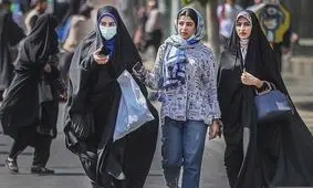  حجاب؛ موضوع تجمع عده ای مقابل مجلس/ عکس
