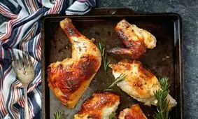 طرز تهیه مرغ داخل فر؛ بدون روغن و لذیذ