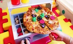 تهیه پیتزا مخصوص کودکان/ ویدئو
