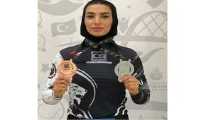 بهاره امینی از رویارویی با حریف اسرائیلی انصراف داد و برنز گرفت/ عکس
