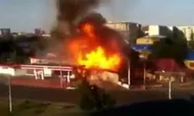 لحظه اولیه از انفجار هولناک پمپ بنزین در اربیل/ ویدئو 