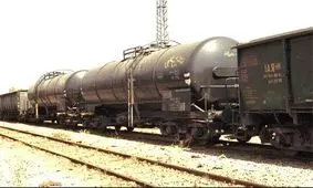 قطار باری در دورود ‌ترمز برید‌