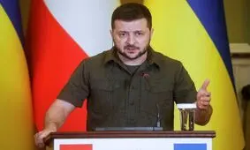زلنسکی سخنان پوتین در خصوص حمله به اوکراین را مورد تمسخر قرار داد
