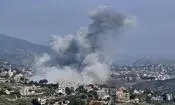 حملات هوایی اسرائیل به شهر نبطیه در جنوب لبنان/ ویدئو

