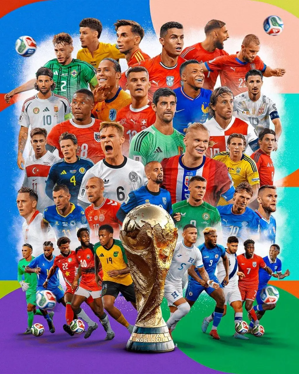 عکس| بازیکن استقلال روی پوستر جام جهانی